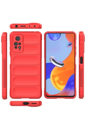 Xiaomi Redmi Note 11 Pro Kılıf Optimum Silikon - Kırmızı