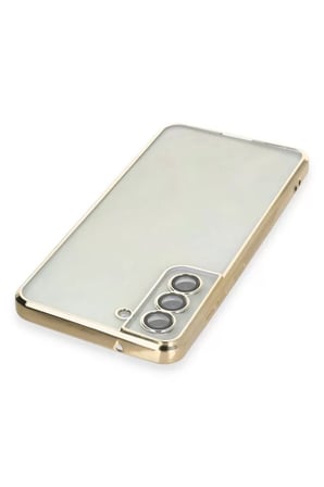 Samsung Galaxy S21 FE Kılıf Razer Lensli Silikon - Gold