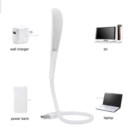 PM-24560 14 Ledli Beyaz Esnek Usb Led Lamba 3 Kademeli
