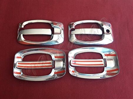 DB Chrome Citroen Jumper Kapı Kolu Nikelajı 2006 Sonrası 4 Kapı 8 Parça P.Çelik