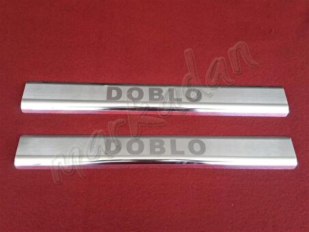 DB Chrome Fiat Doblo Krom Kapı Eşiği 2000-2012 2 Parça P.Çelik