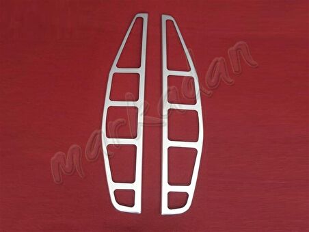 DB Chrome Fiat Doblo Stop Çerçeve Nikelajı 2000-2006 2 Parça P.Çelik