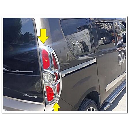 DB Chrome Fiat Doblo Stop Çerçevesi 2010-2014 2 Parça Abs Krom