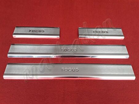 DB Chrome Ford Focus Krom Kapı Eşiği 1998-2005 4 Parça P.Çelik