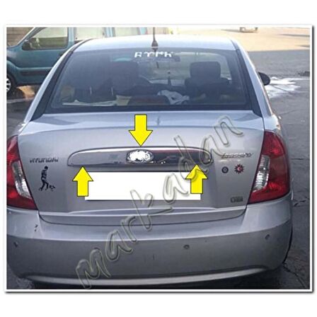 DB Chrome Hyundai Accent Era Krom Bagaj Çıtası 2005-2011 P.Çelik