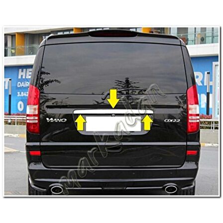 DB Chrome Mercedes Viano Krom Bagaj Çıtası 2004-2014 P.Çelik