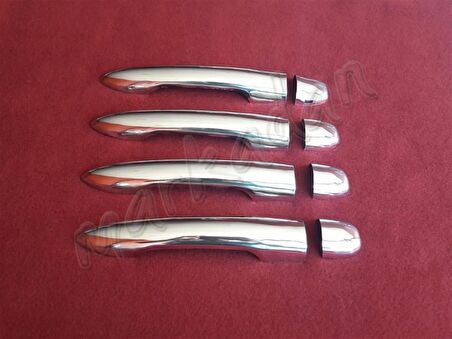 DB Chrome Renault Scenic 2 Kapı Kolu Nikelajı 2003-2009 4 Kapı P.Çelik