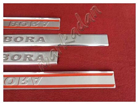 DB Chrome VW Bora Krom Kapı Eşiği 1998-2004 4 Parça P.Çelik