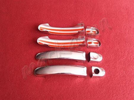 DB Chrome VW T5 Transporter Kapı Kolu Nikelajı 2003-2014 4 Kapı P.Çelik