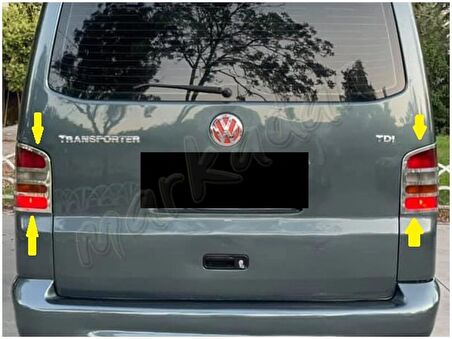 DB Chrome VW T5 Transporter Stop Çerçeve Nikelajı 2003-2014 2 Parça P.Çelik