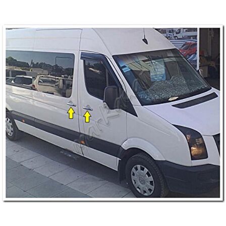 DB Chrome VW Crafter Kapı Kolu Nikelajı 2006-2017 4 Kapı P.Çelik