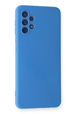 Samsung Galaxy A52 Kılıf Nano içi Kadife Silikon - Mavi