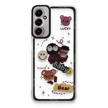 Samsung Galaxy A05S Kılıf Sweet Desenli Silikon Kapak - Sarı