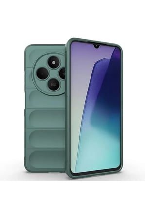 Xiaomi Uyumlu Redmi 14C Kılıf Optimum Silikon - Koyu Yeşil
