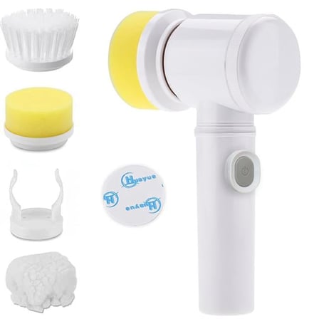 SN-20457 Çok Fonksiyonlu Banyo Mutfak Lavabo Şarjlı Temizlik Fırçası