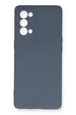 Oppo Reno 5 Pro Kılıf Nano içi Kadife Silikon - Gri