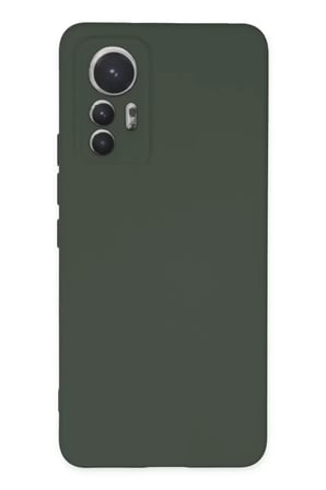 Xiaomi Mi 12 Lite Kılıf Nano içi Kadife Silikon - Koyu Yeşil