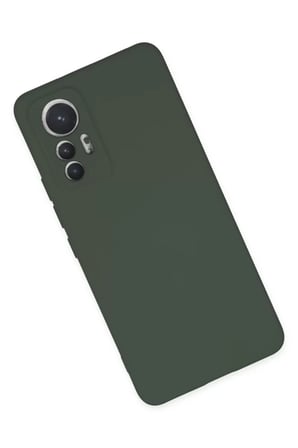 Xiaomi Mi 12 Lite Kılıf Nano içi Kadife Silikon - Koyu Yeşil