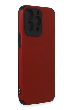Apple iPhone 15 Pro Kılıf Loop Deri Silikon - Kırmızı