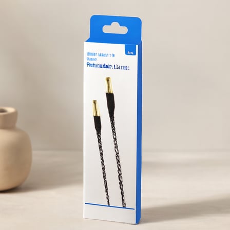 3.5mm AUX Örgülü Ses Kablosu 1m