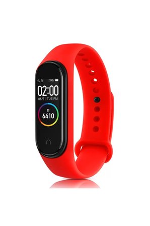 Xiaomi Uyumlu Mi Band 6 Klasik Kordon - Kırmızı