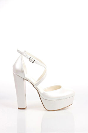 Sedef Cilt Kadın Abiye Ayakkabı Kadın Topuklu Şık Gece Ayakkabısı Zarif Tasarım Yüksek Topuk