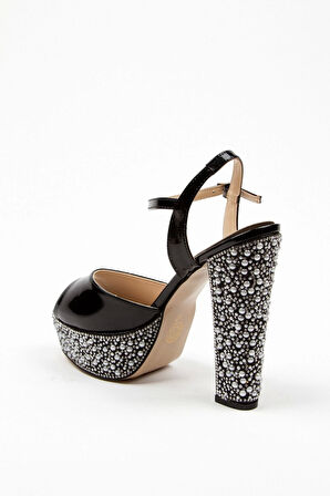 Rose Ayna Ökçe Poli Inci Topuklu Kadın Abiye Ayakkabı Kadın Topuklu Şık Gece Ayakkabısı