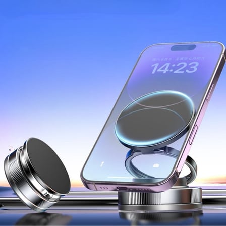 Vakumlu Manyetik Telefon Tutucu – Güçlü Vakum 360 Derece Döner Araç İçi Telefon Standı, Ultra Sabit Manyetik Destekli Mobil Cihaz Aparatı