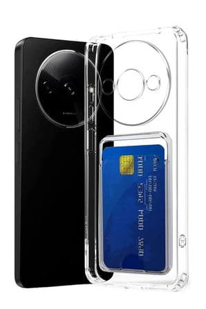 Xiaomi Uyumlu Redmi A3 4G Kılıf Kart Şeffaf Silikon - Şeffaf