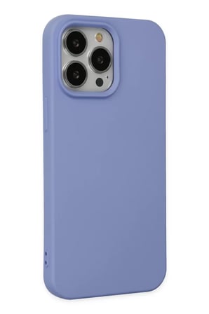 Apple iPhone 14 Pro Kılıf Nano içi Kadife Silikon - Lila