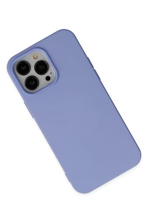 Apple iPhone 14 Pro Kılıf Nano içi Kadife Silikon - Lila