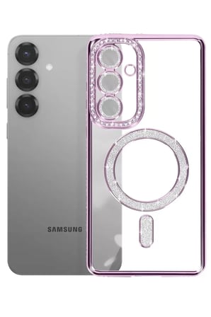 Samsung Galaxy A37 5G Joke Simli Magneticsafe Kılıf - Derin Mor