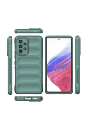 Samsung Galaxy A53 5G Kılıf Optimum Silikon - Koyu Yeşil