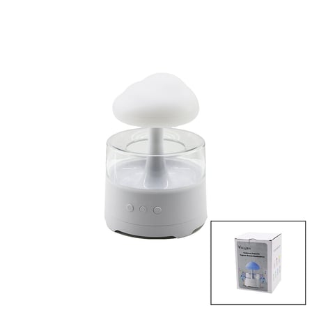 ErturkStore Hava Nemlendirici Yağmur Bulutu 300ML Çok Renkli LED Işıklı 25W