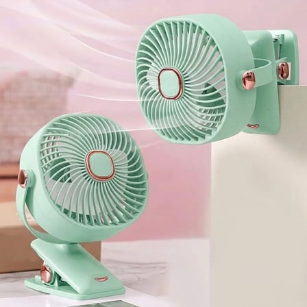 3 Kademeli Mandallı Masaüstü Fan – 360° Tam Tur Dönebilen Oynar Başlıklı Duvara Monte Edilebilen Mini Fan ZB113
