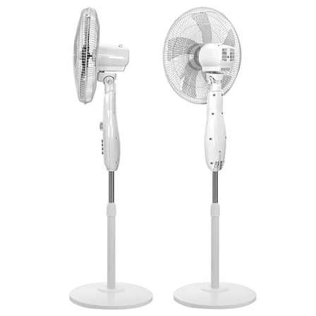 Everest FAN11 Cool Air 16’’ 50 Watt 5 Pervaneli 3 Kademe 1200RPM Zaman Ayarlı Vantilatör - Beyaz