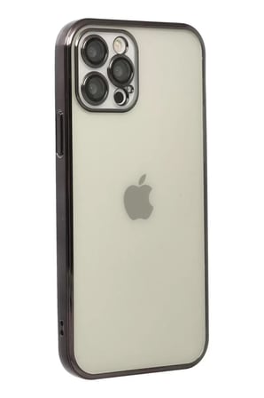 Apple iPhone 12 Pro Kılıf Razer Lensli Silikon - Siyah
