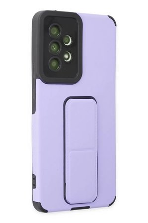 Samsung Galaxy A53 5G Kılıf Mega Standlı Silikon - Lila