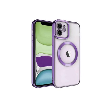 Apple iPhone 12 Kılıf Kross Magneticsafe Kapak - Mor