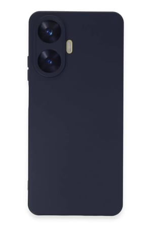 Realme C55 Kılıf Nano içi Kadife Silikon - Mor