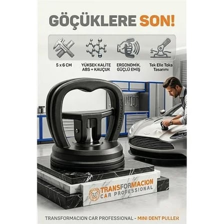 Mini Göçük Düzeltici Vantuz | Profesyonel Kaporta Çektirme Aleti | Boyasız Onarım Seti 723126