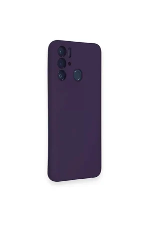 Tecno Pova Neo Kılıf Nano içi Kadife Silikon - Mor