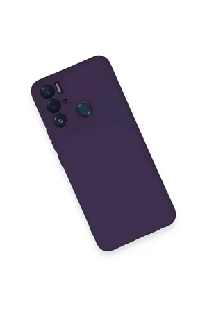 Tecno Pova Neo Kılıf Nano içi Kadife Silikon - Mor