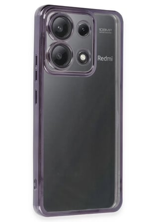 Xiaomi Poco X6 Kılıf Razer Lensli Silikon - Mor