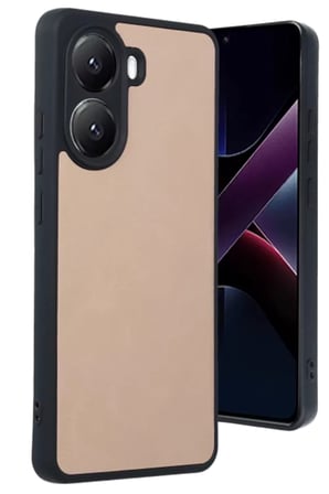 Xiaomi Poco X7 Pro Kılıf Aras Deri Kapak - Pudra