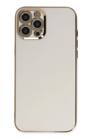 Apple iPhone 12 Pro Max Kılıf Volet Silikon - Beyaz