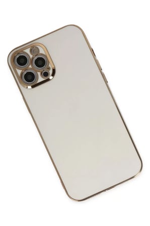 Apple iPhone 12 Pro Max Kılıf Volet Silikon - Beyaz