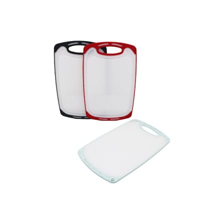 31X20CM Küçük Plastik Kesim Panosu Kaymaz Silikon Kenarlık - 10MM Kalınlık