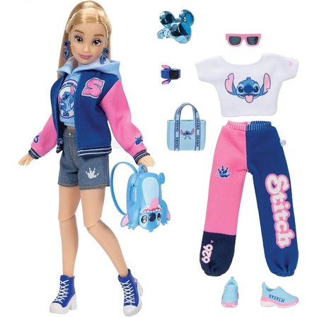 JKILY23946 Disney ily 4ever Stitch Kolej Temalı Bebek Kıyafet ve Aksesuarları