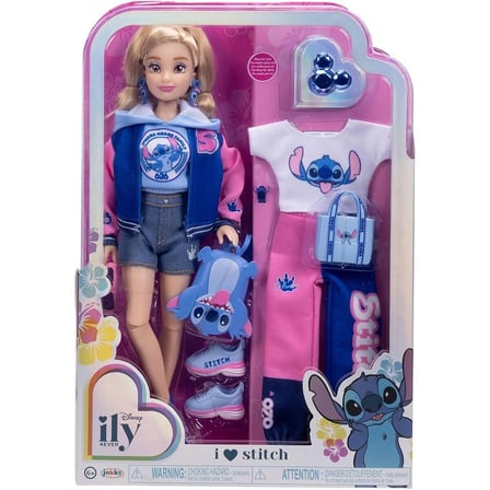 JKILY23946 Disney ily 4ever Stitch Kolej Temalı Bebek Kıyafet ve Aksesuarları